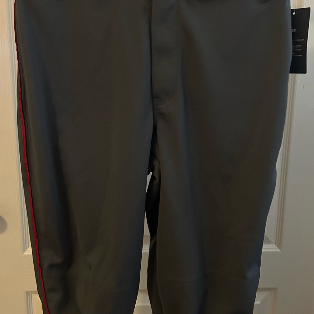 Men's Gray‎ Pants with Red Stripe